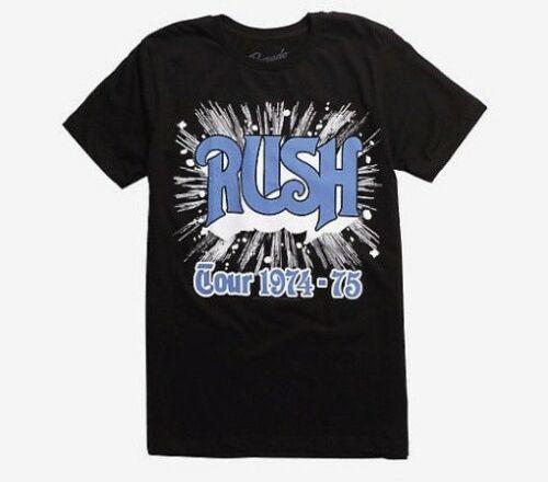 vintage Rush Tour 1974-1975 T-Shirt Rock Band t shirt