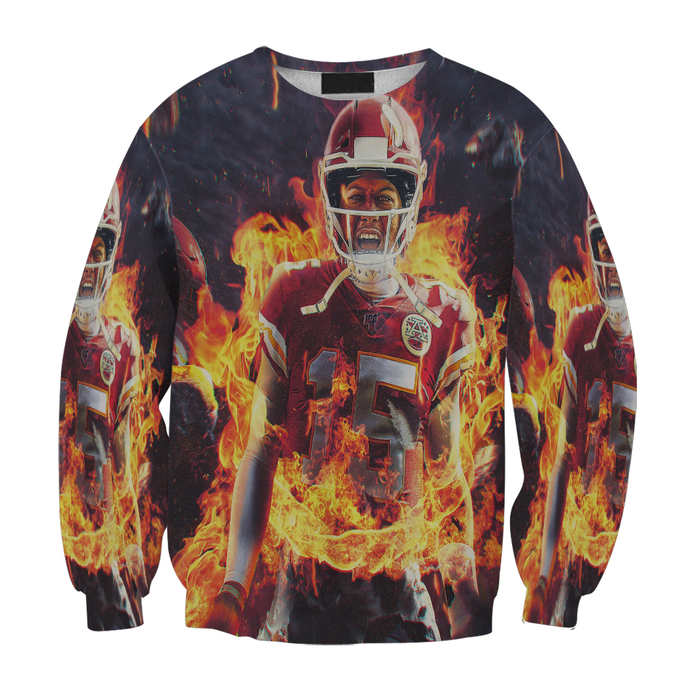 Kansas City Chiefs Patrick Mahomes 15 Gift For Fan 3D Full Printing Sweatshirt