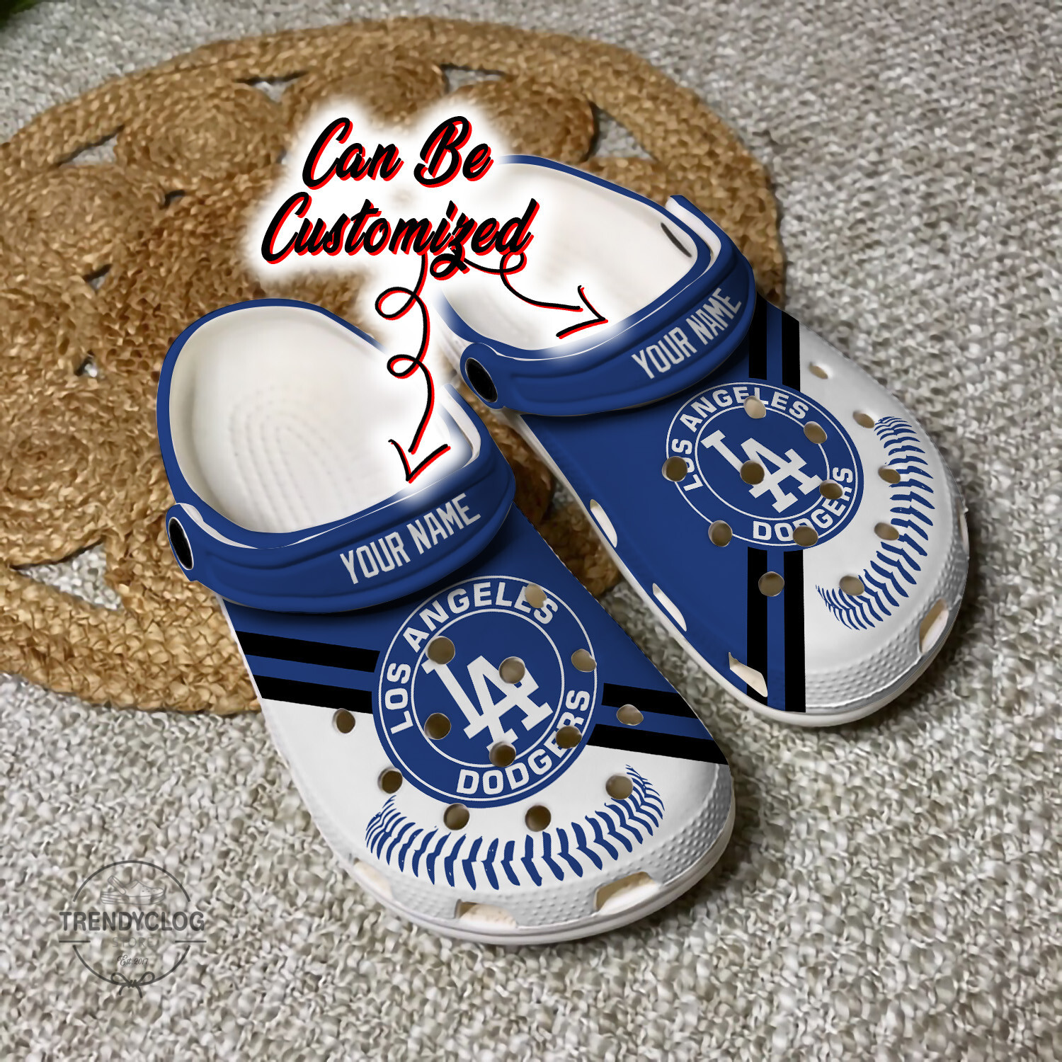 Baseball Crocs – La Dodgers Personalized Baseball Logo Team Clog Shoes