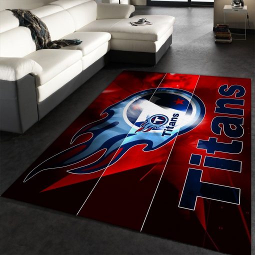 Tennessee Titans Rug All Over Print Logo Custom Area Rug Carpet Full Sizes Home Living Rug Carpet Decor