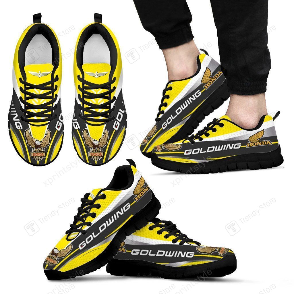 3D PRINTED HONDA GOLD WING SNEAKERS VER2 FOR MEN & WOMEN (YELLOW)