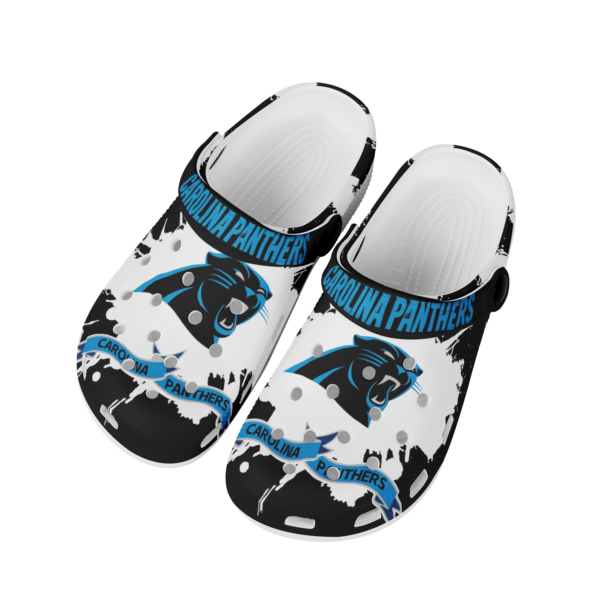 Carolina Panthers Shoes Cute Style#1 Crocs Shoes For Fans