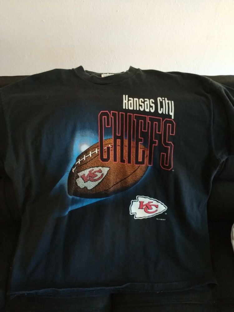 Vtg 90S Kansas City Chiefs Graphic T Shirt