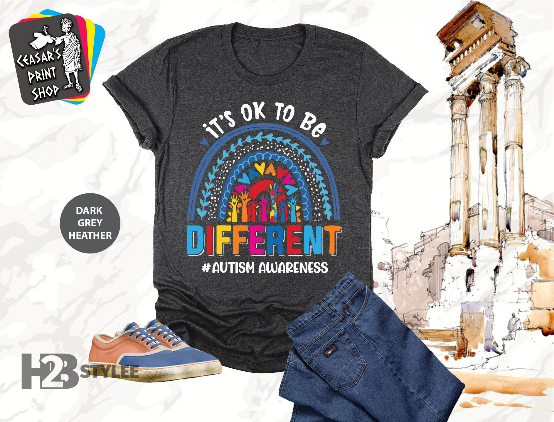 It'S Ok To Be Different Unique Autism Awareness Support Gift Neurodiversity Special Education Unisex T Shirt, Sweatshirt, Hoodie