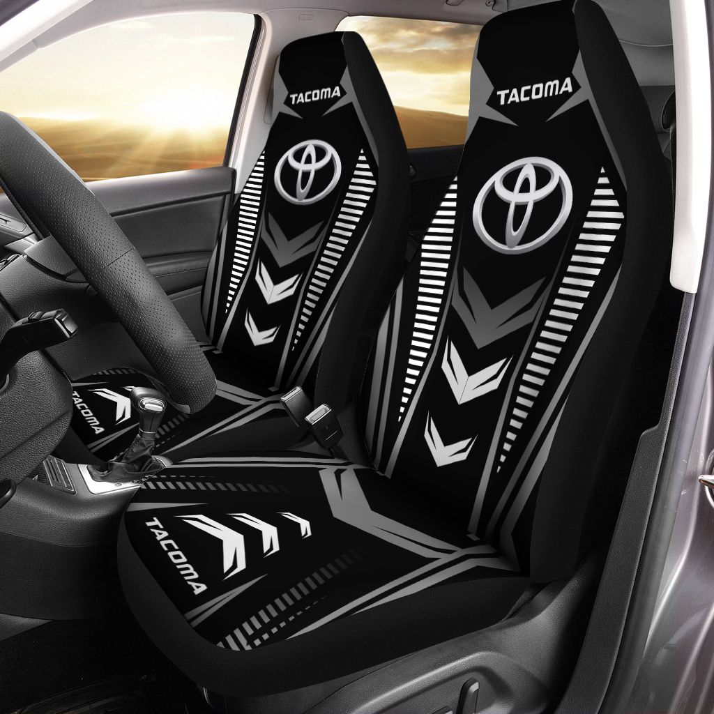 Toyota Tacoma DVT-NH Car Seat Cover (Set of 2) Ver5 (Black)