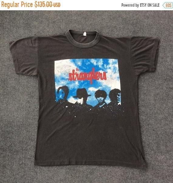 Vintage The Stranglers 80S Punk Rock Tour Uk Concert Rare Shirt