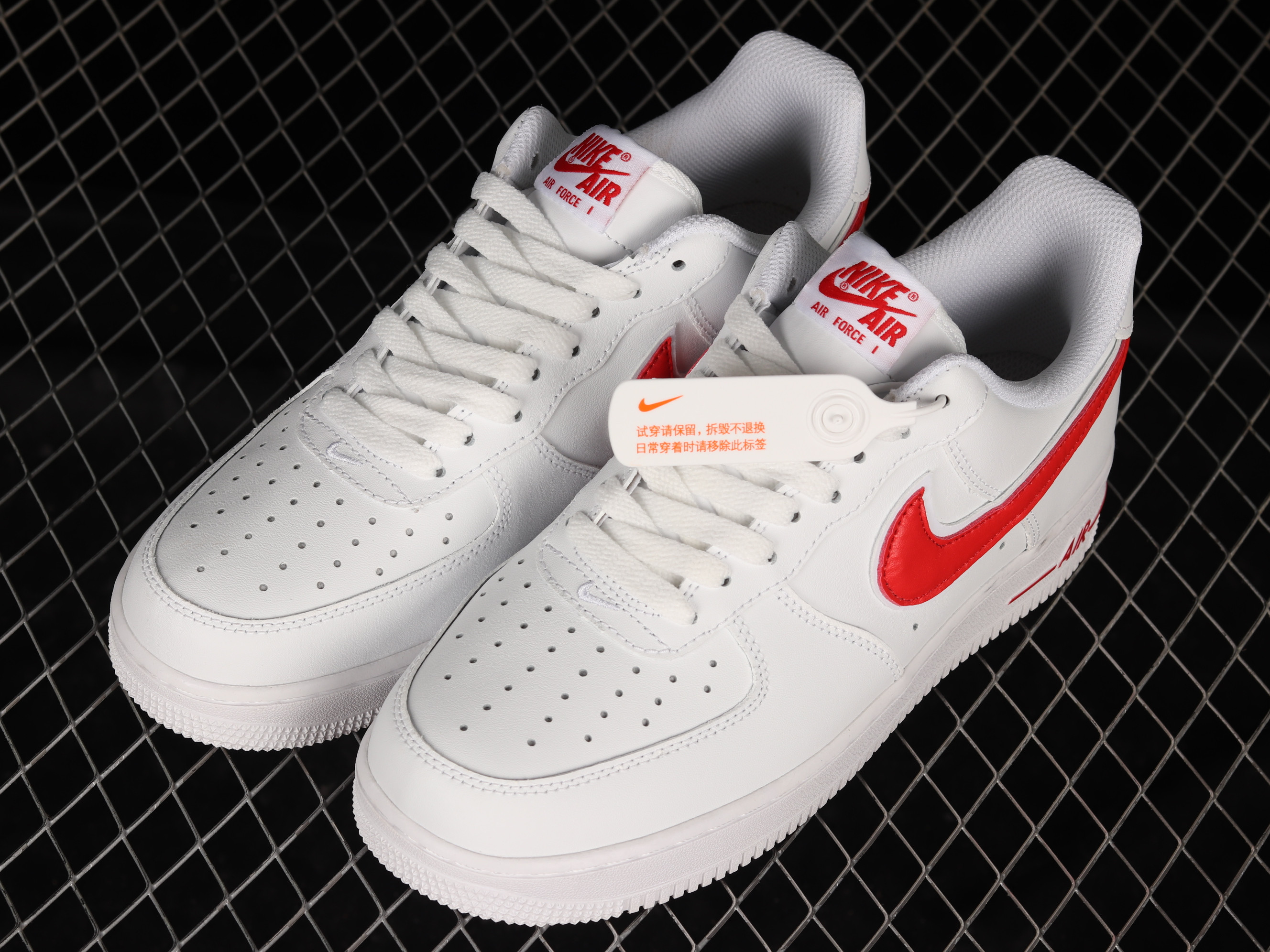 Nike Air Force 1 ’07 ‘White Red’ Shoes Sneakers SNK972799318