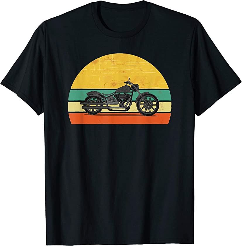 Vintage Motorbike Motorcycle Retro 70s Travel Gift T-Shirt