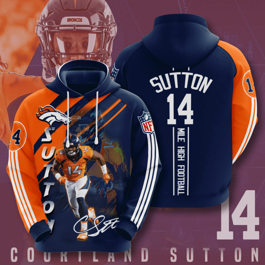 Denver Broncos Courtland Sutton 12 Unisex 3D Hoodie Gift For Fans