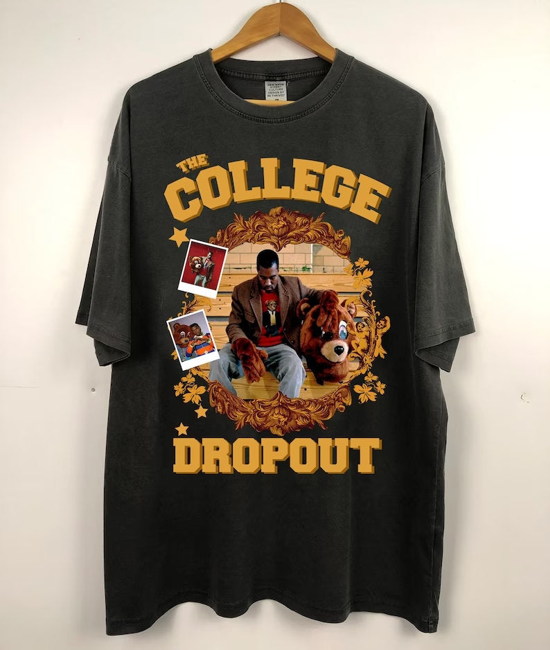 Vintage Kanye West College Dropout Tee, Vintage Kanye T Shirt, Kanye West Donda, Yeezy Gap, Kanye West Merch Shirt