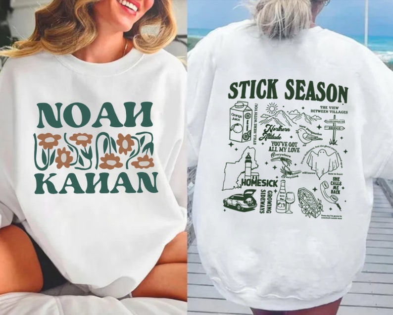 Noah Kahan Folk Pop T-Shirt, Stick Season Tour 2023 Sweatshirt, Sticky Season Tour Shirt, Stick Season Album Shirt