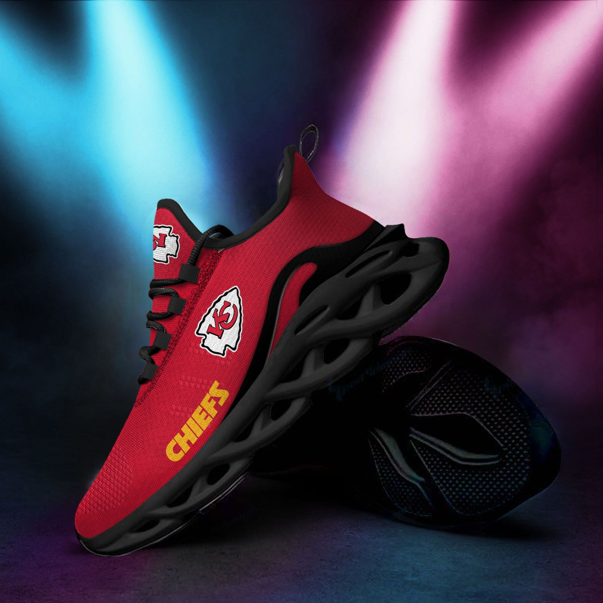 Kansas City Chiefs New Trending  D Printed  Max Soul Clunky Sneaker Shoes