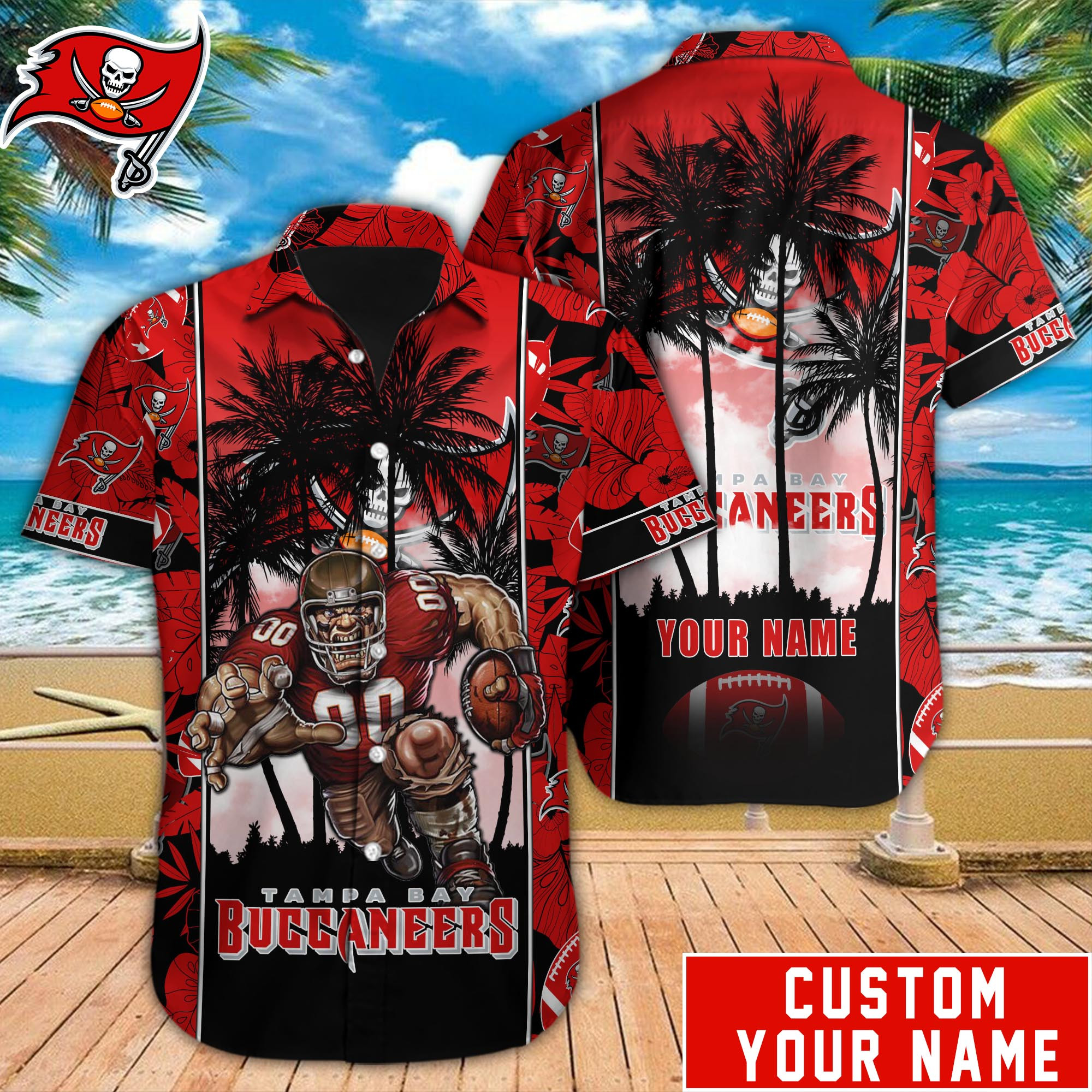 Tampa Bay Buccaneers Nfl-Hawaiian Shirt Custom M-40575