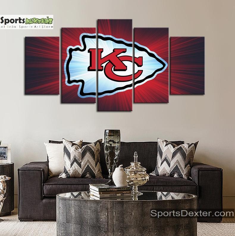 Kansas City Chiefs Wall Art Canvas – Donelanetop Store