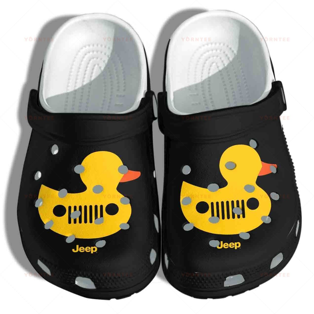 Duck Jeep Crocs Shoes – Funny Duck Clog Birthday Gift For Girl Daughter Sister Friend