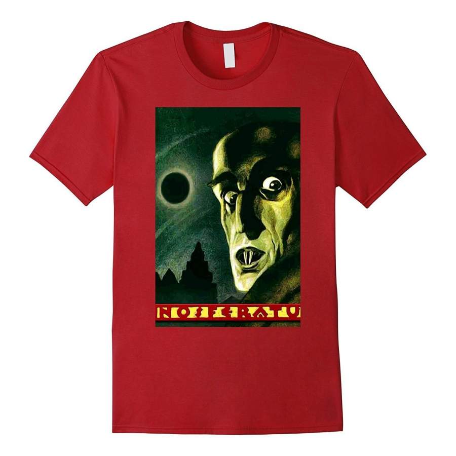 Fashion Personality Pattern Cotton Men’s T-shirt Nosferatu Vampire T-Shirt Halloween Horror Tee Shirt