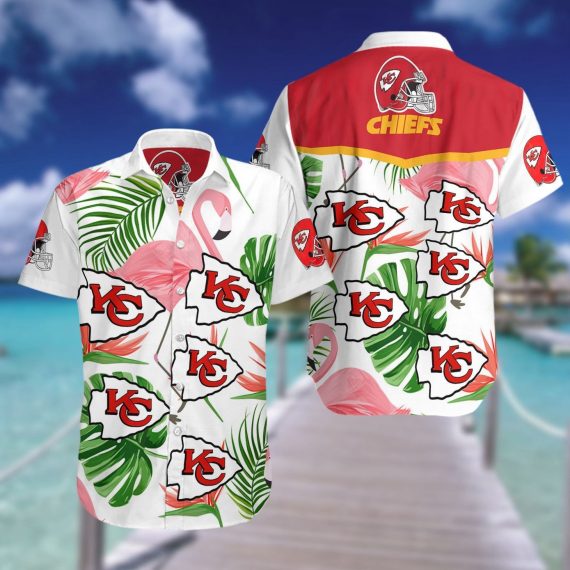 Great Kansas City Chiefs Hawaiian Short Sleeves Shirt For Hot Fans