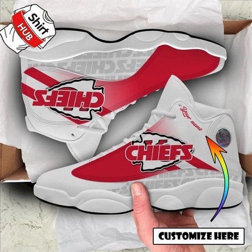 Kansas City Chiefs Football Air Jd13 Sneakers Personalized Shoes Jd13 Sneakers Personalized Shoes Design