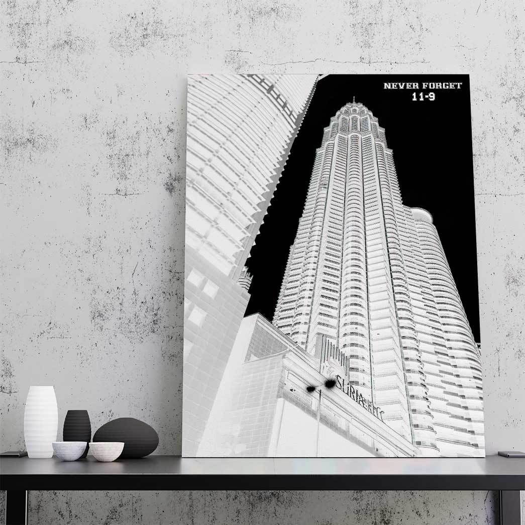 3D The Twin Tower Canvas – Centdeux Dore