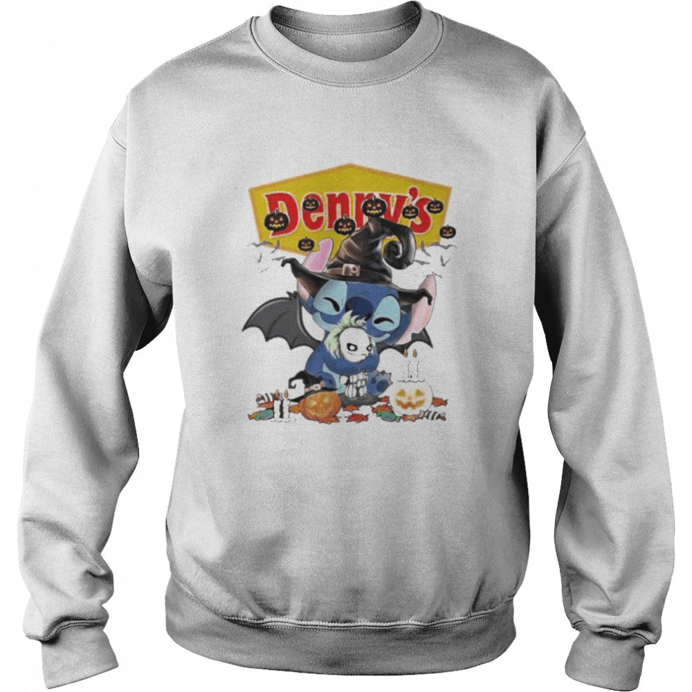 Denny’S Stitch Hug Joker Happy Halloween Shirt