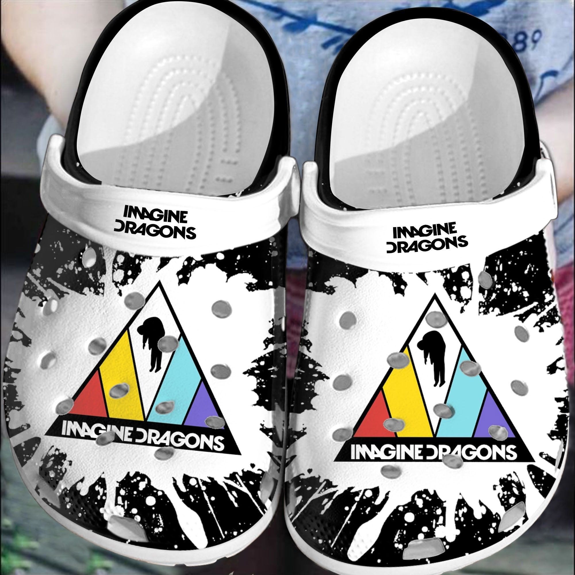 Imagine Dragons Band Gift For Fan Classic Water Rubber 3D Crocband Clog