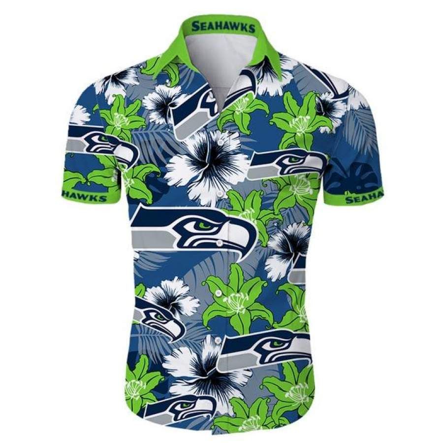 Seattle Seahawks Hawaiian Aloha Shirts Aloha Shirts