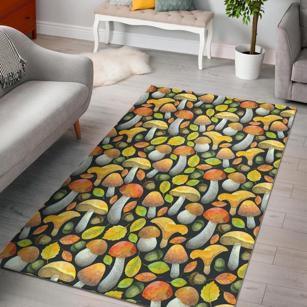 Colorful Mushroom Pattern Print Area &hellip;