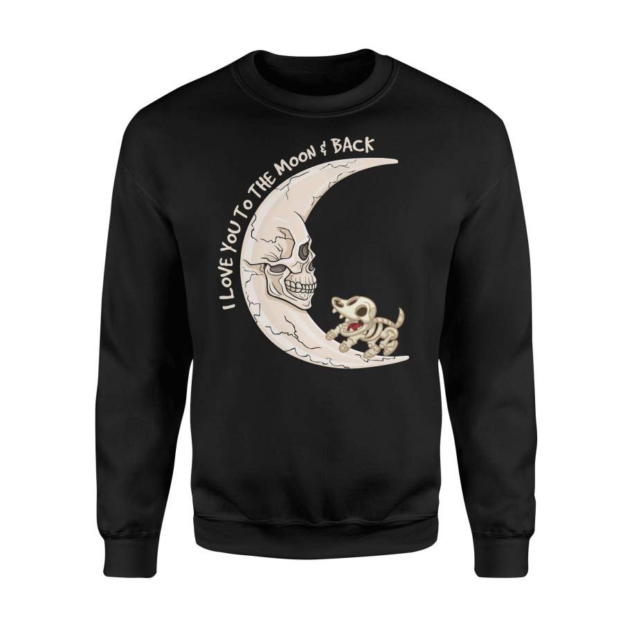 Halloween I Love You To The Moon And Back Dog Halloween Sweatshirt