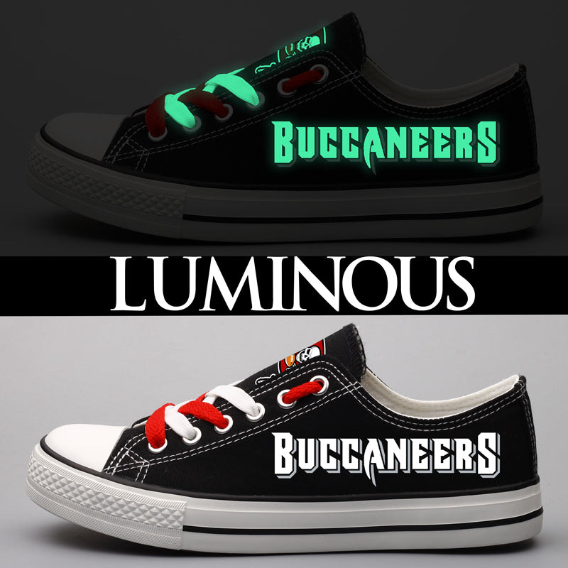 Tampa Bay Buccaneers Shoes Letter Glow In The Dark Shoes