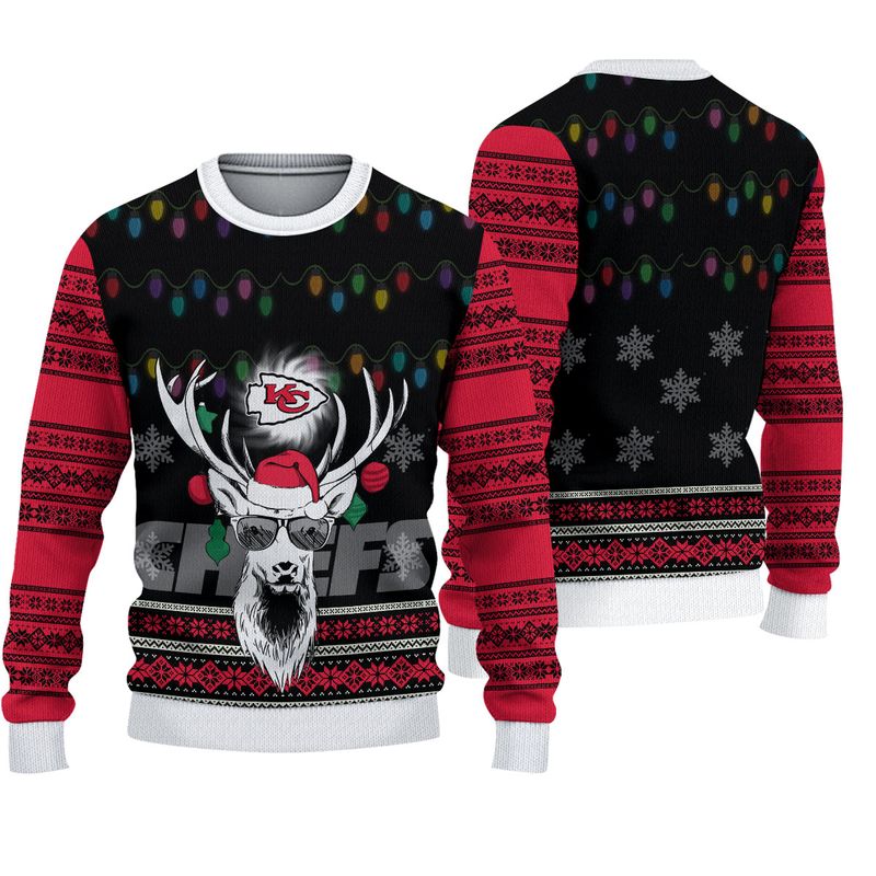 Kansas City Chiefs Deer Funny Christmas Sweatshirt