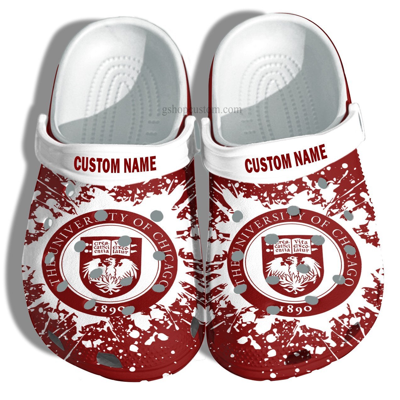 University Of Chicago Graduation Gifts Croc Shoes Customize- Admission Gift Crocss Shoes