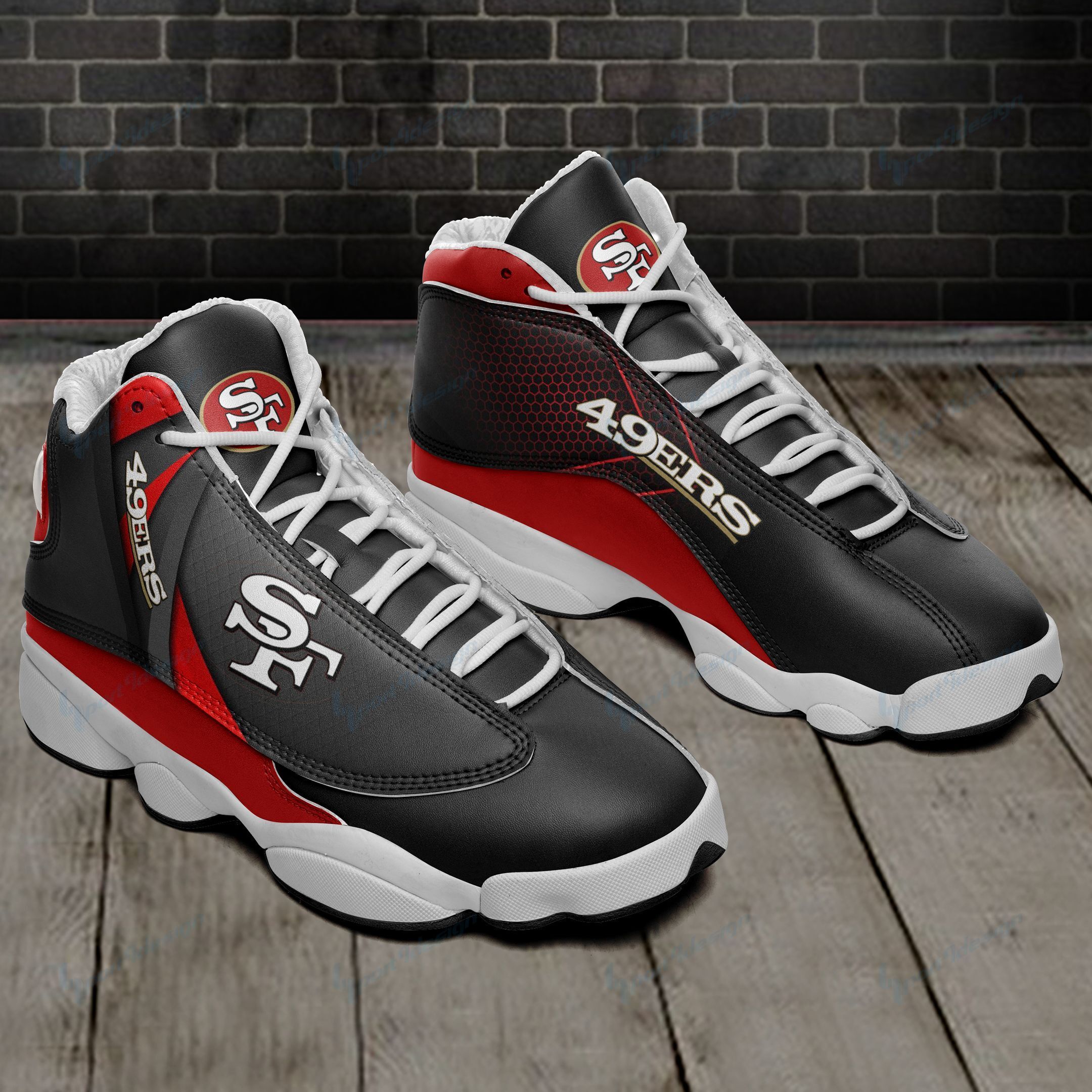 San Francisco 49ers Air JD13 Sneakers 692