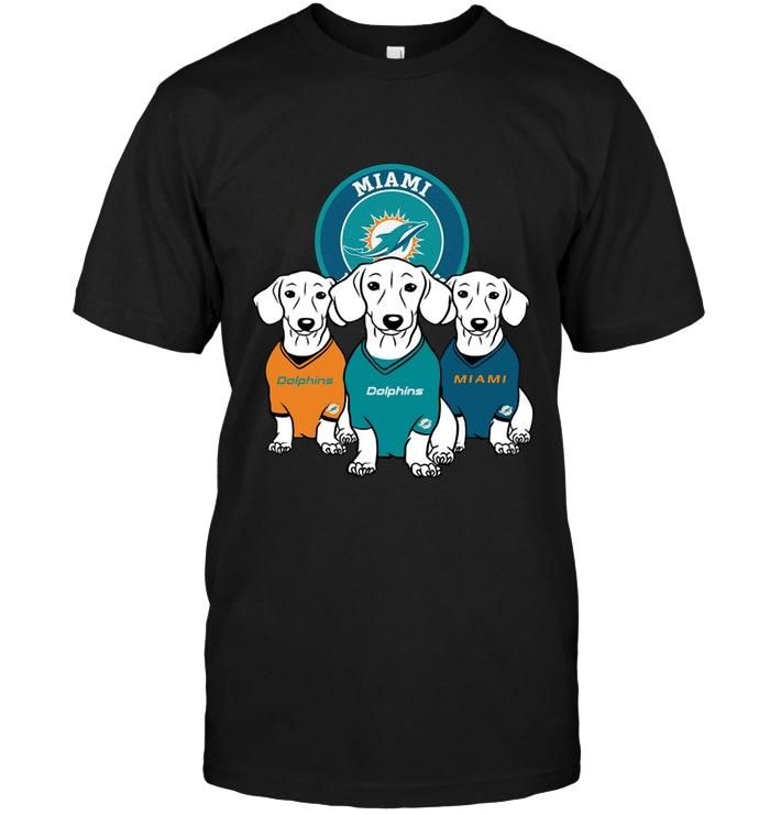 Dachshund Miami Dolphins Shirt T Shi …