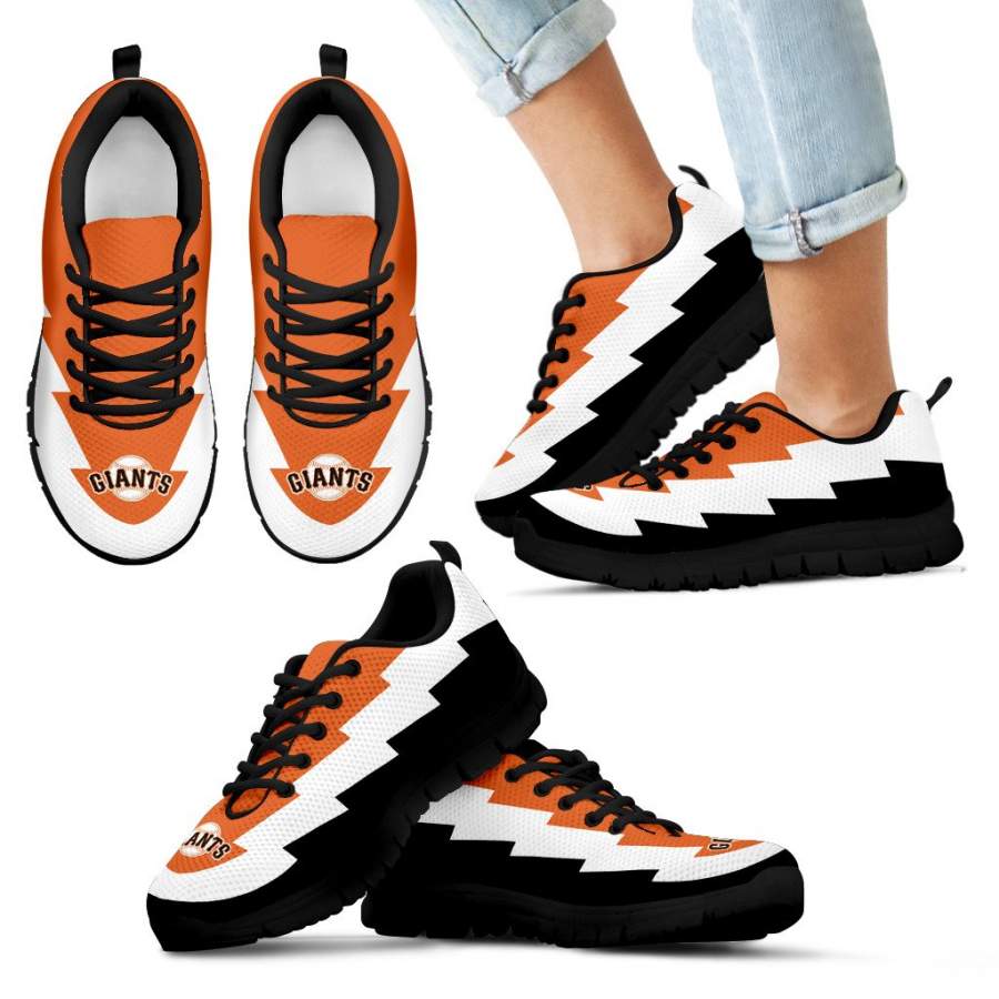 Super Cute San Francisco Giants Sneakers Jagged Saws Creative Draw