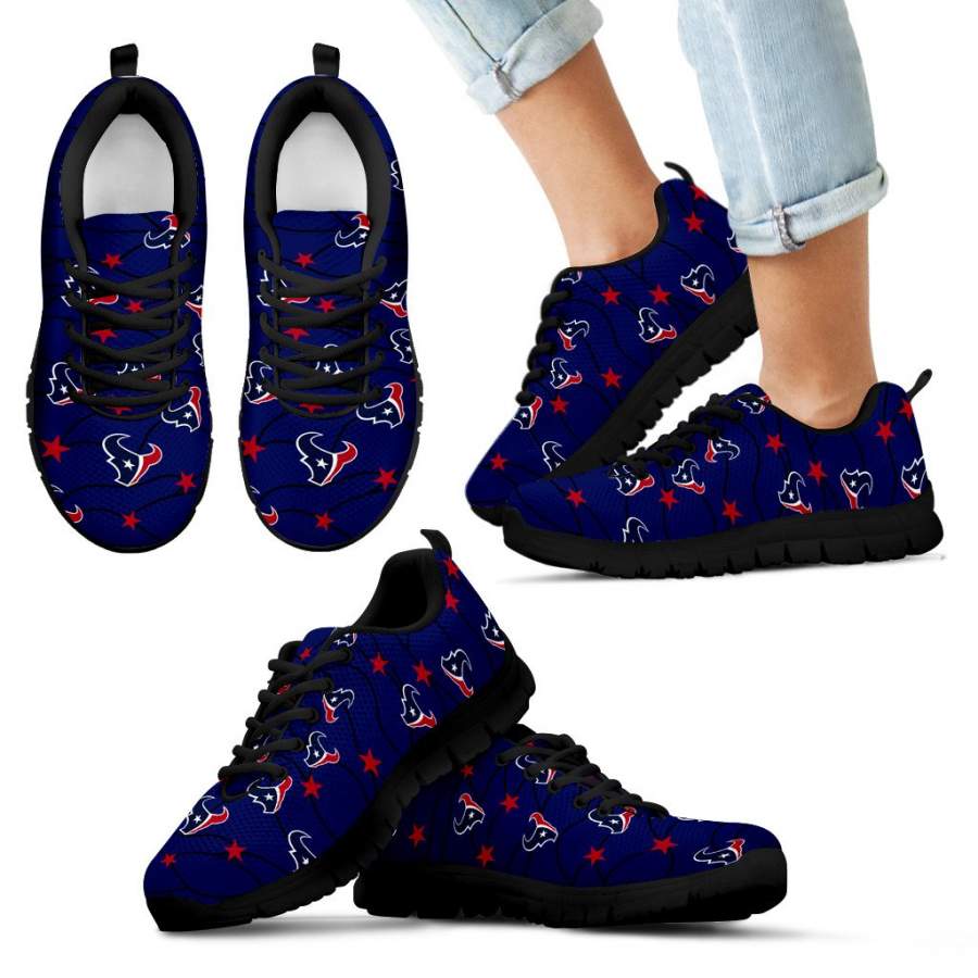 Star Twinkle Night Houston Texans Sneakers