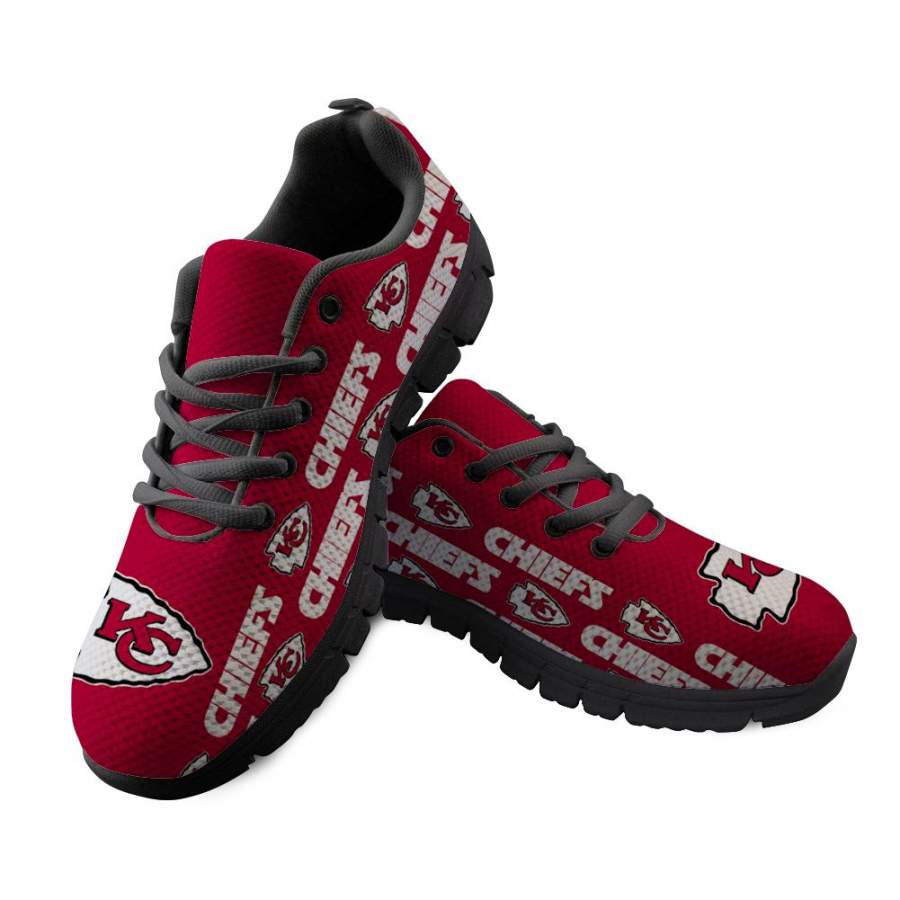 Kansas City Chiefs Sneakers Repeat Print Logo Low Top Shoes