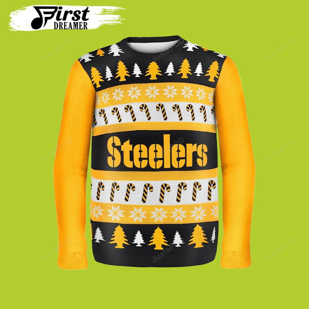 Wordmark Nfl Pittsburgh Steelers Ugly Sweater