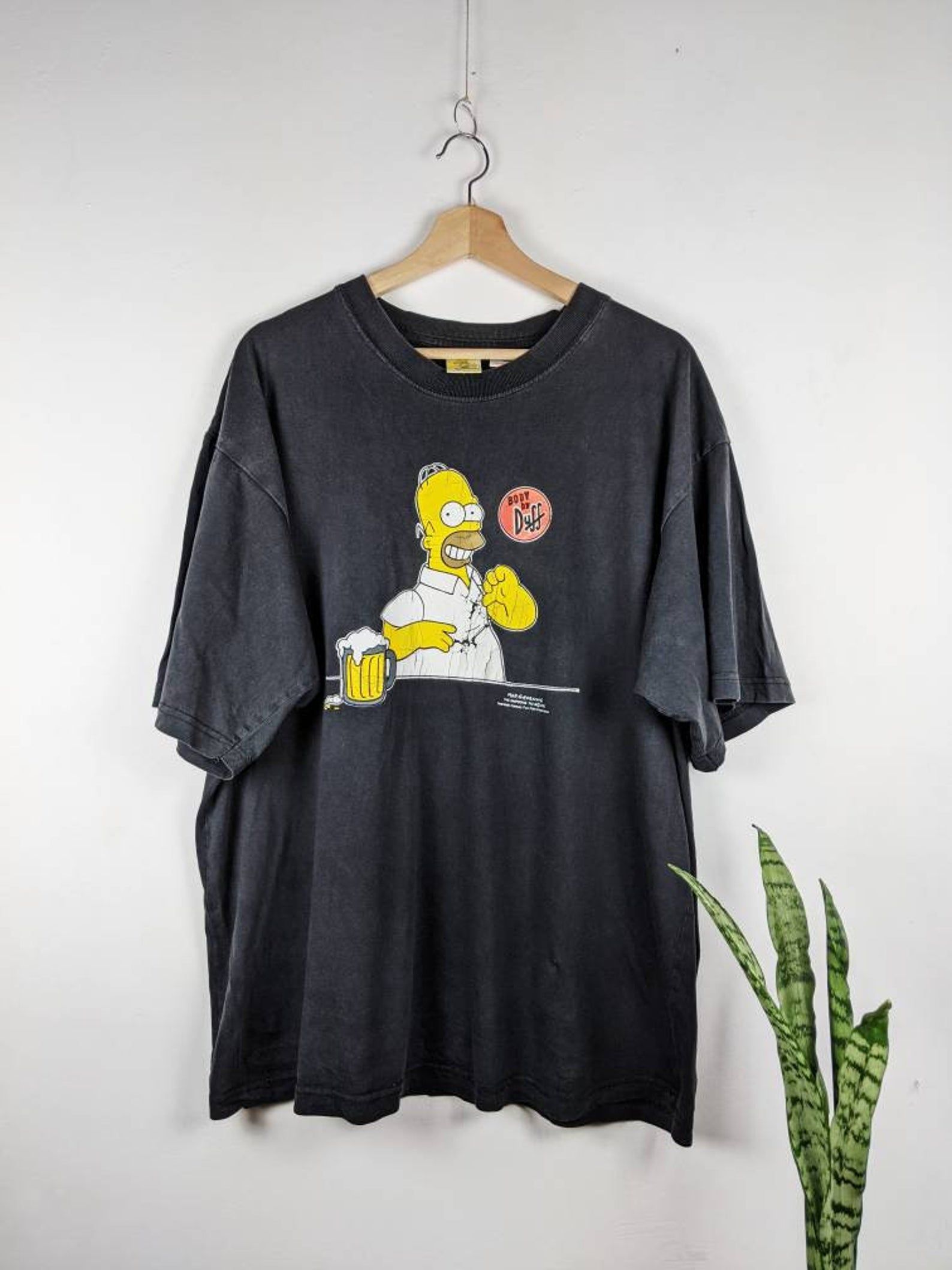 Vintage The Simpsons Homer Duff T-shirt Beer