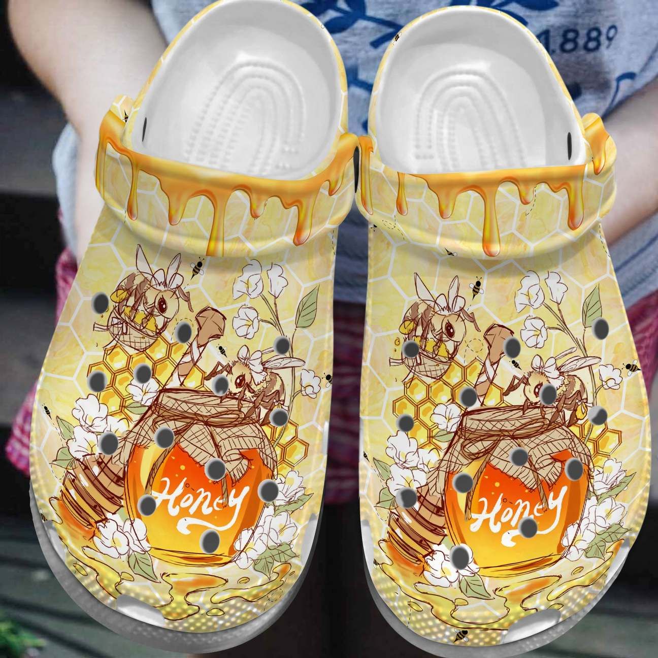 Honey Bee Personalized Clog Custom C &hellip;