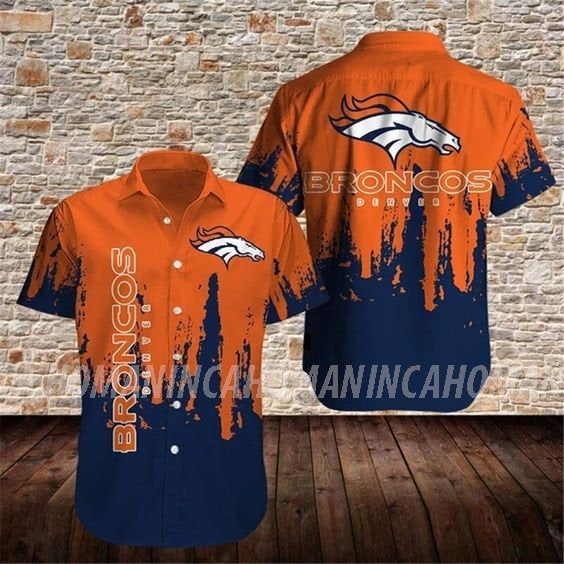 Denver Broncos Nfl Hawaiian Summer Shirt, Denver Broncos Summer Shirt, Denver Broncos Nfl Fan Hawaiian Shirt Short K96I4