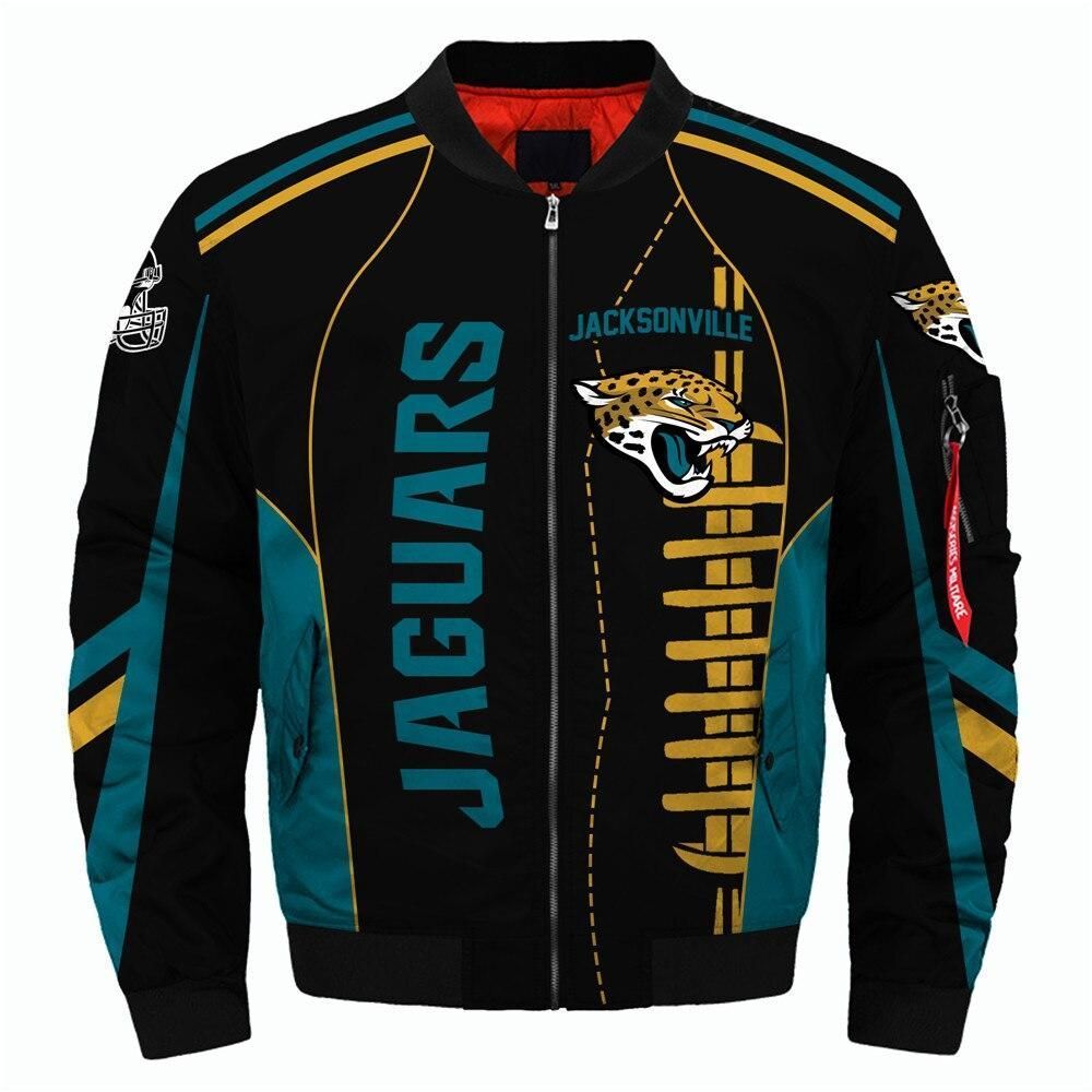 Jacksonville Jaguars 3d Printed Unisex Bomber Jacket