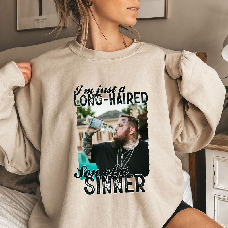 Jelly Roll American Rock Singer Sweatshirt, Son Of A Sinner Sweatshirt, Western Shirt, Beer Shirt