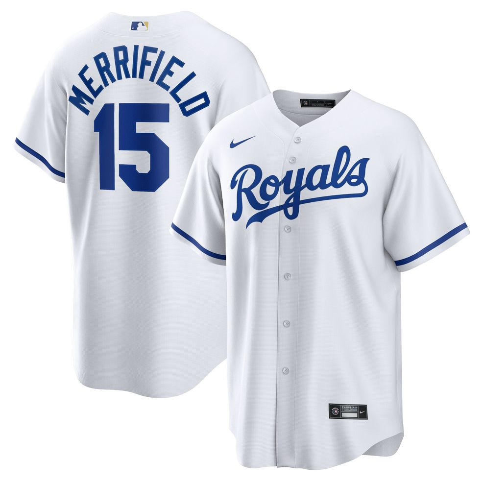 Whit Merrifield Kansas City Royals Home Replica Player Jersey – White