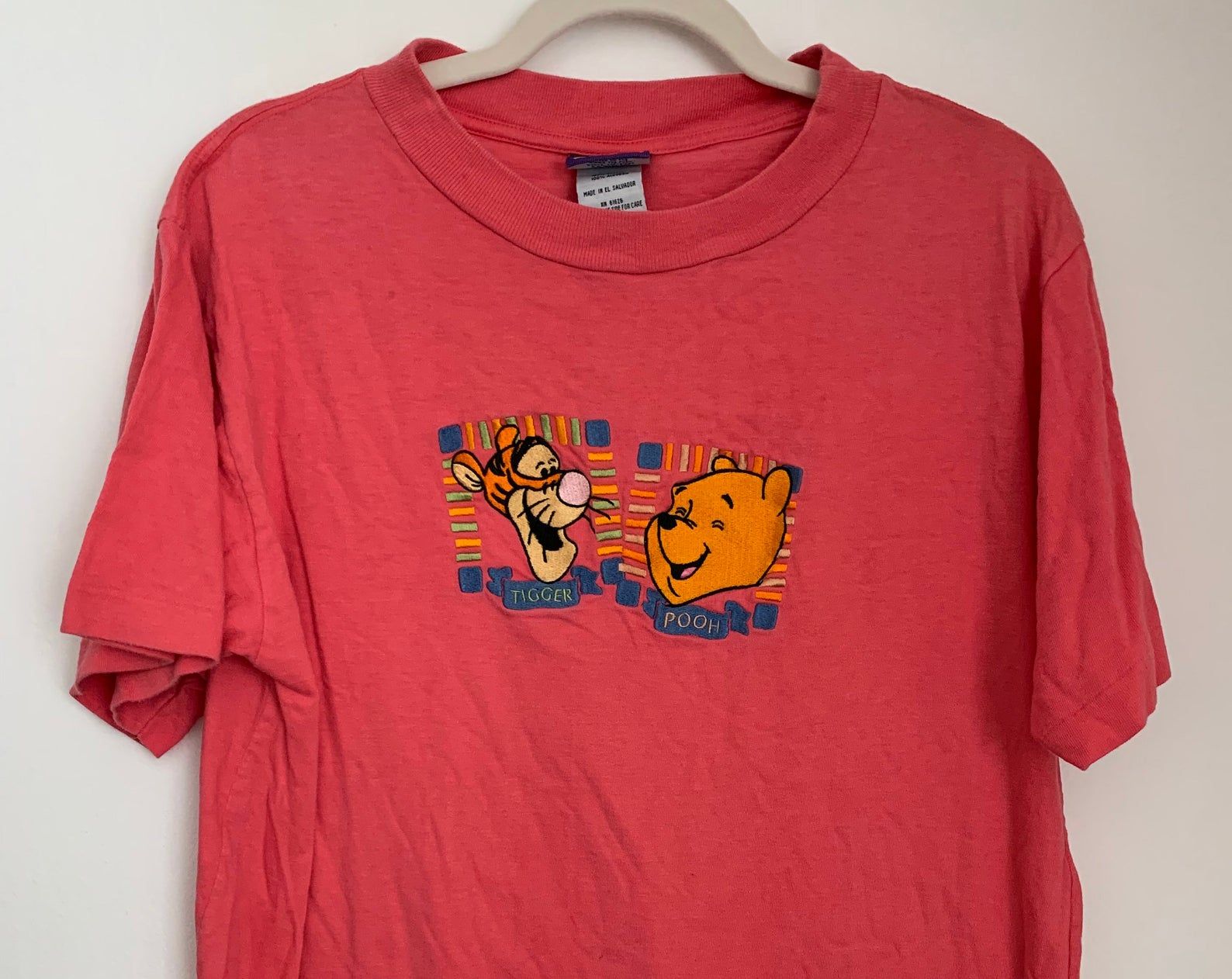 Winnie The Pooh / Tigger / Pooh / Cartoon / Cartoon T Shirt / Pooh T Shirt / Animation / Embroidered T Shirt / Vintage Pooh / Vintage Tigger