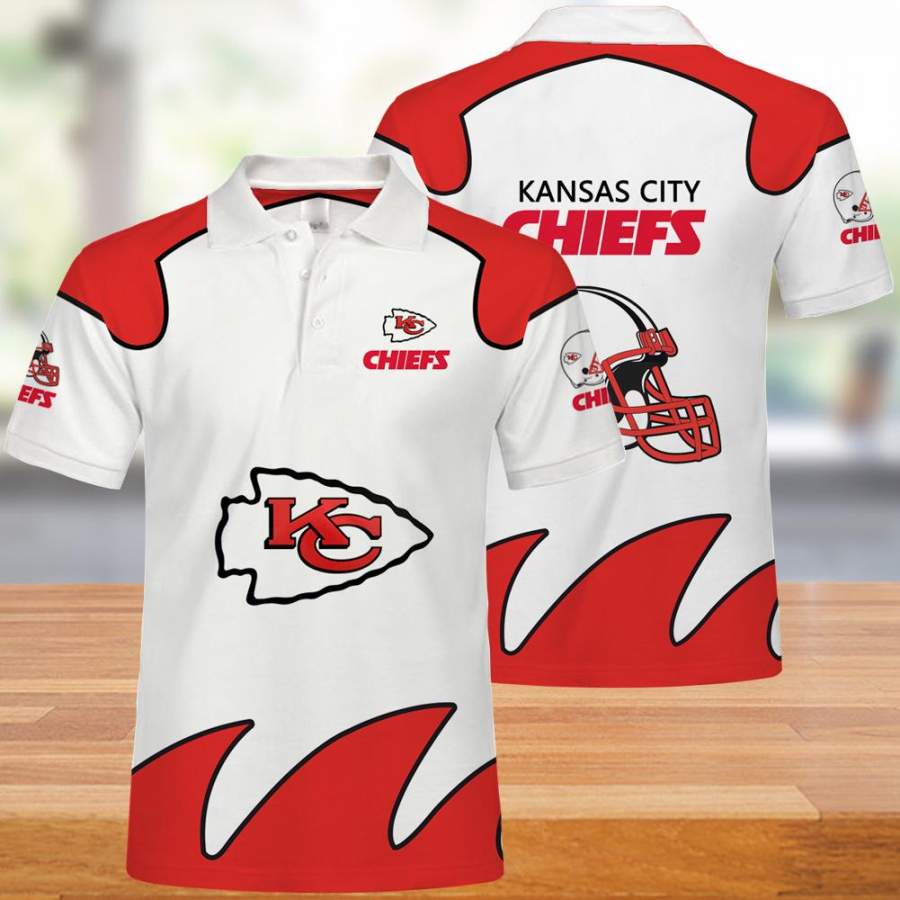 Kansas City Chiefs Polo Shirts White