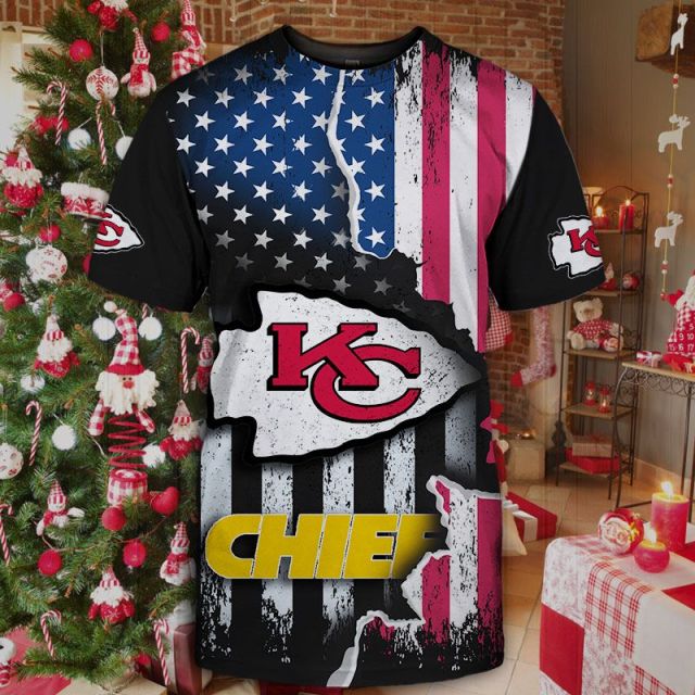 Kansas City Chiefs American Flag T-Shirt