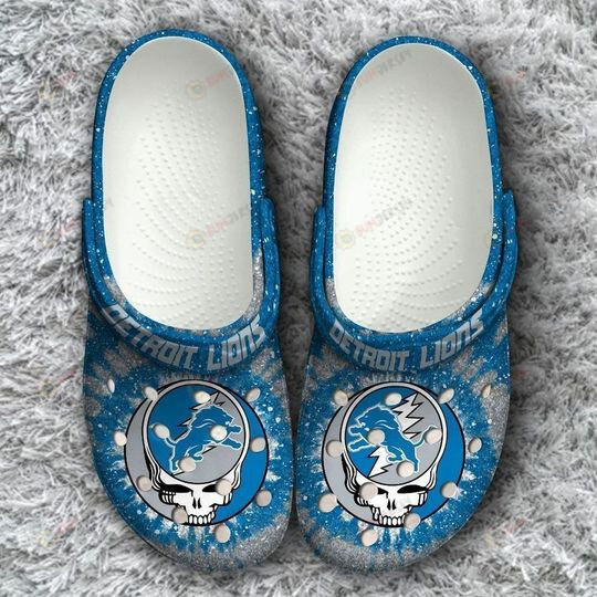 Detroit Lions Grateful Dead Crocs Classic Clogs Shoes In Blue – Aop Clog