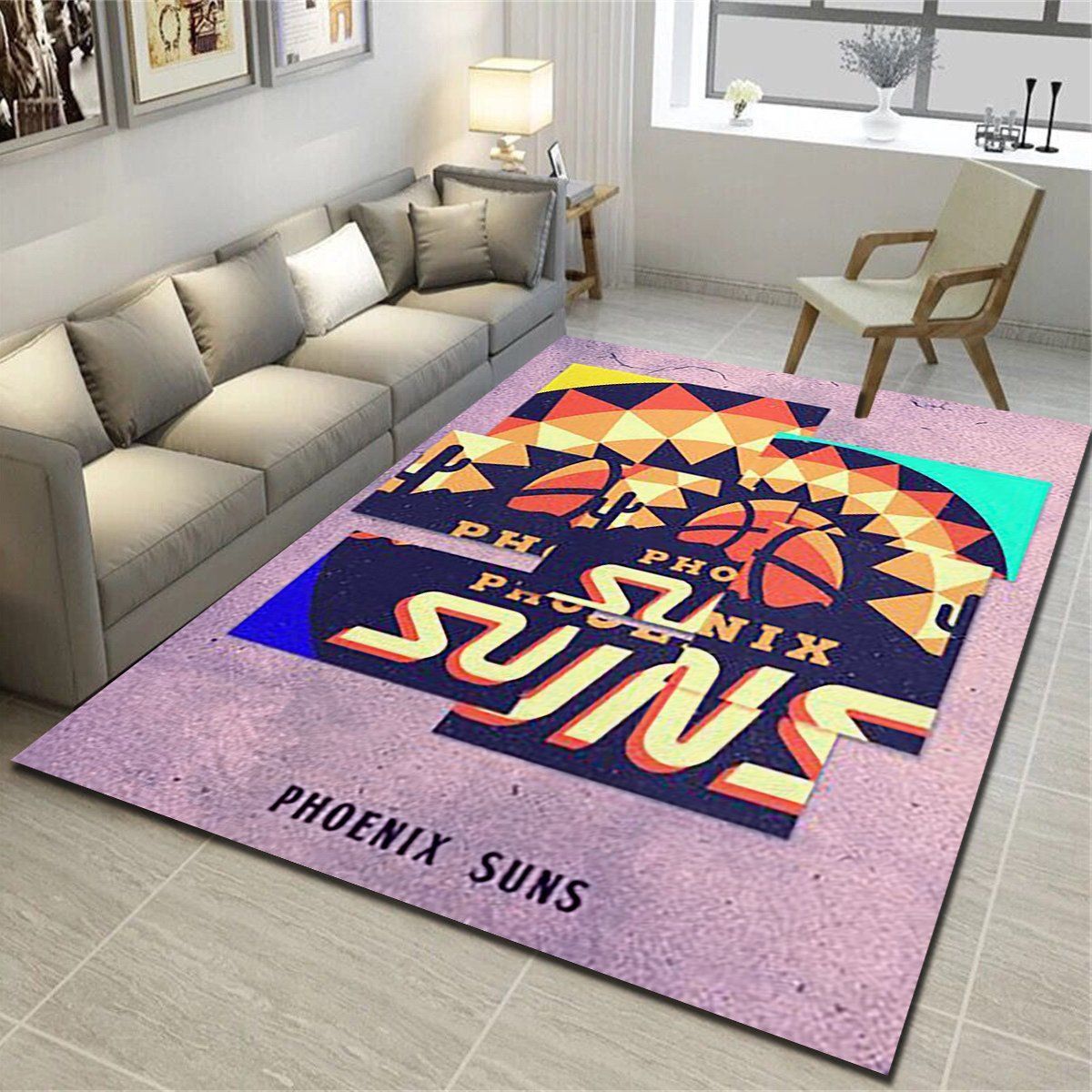 Phoenix Suns Logo Area Rug, Basketba &hellip;