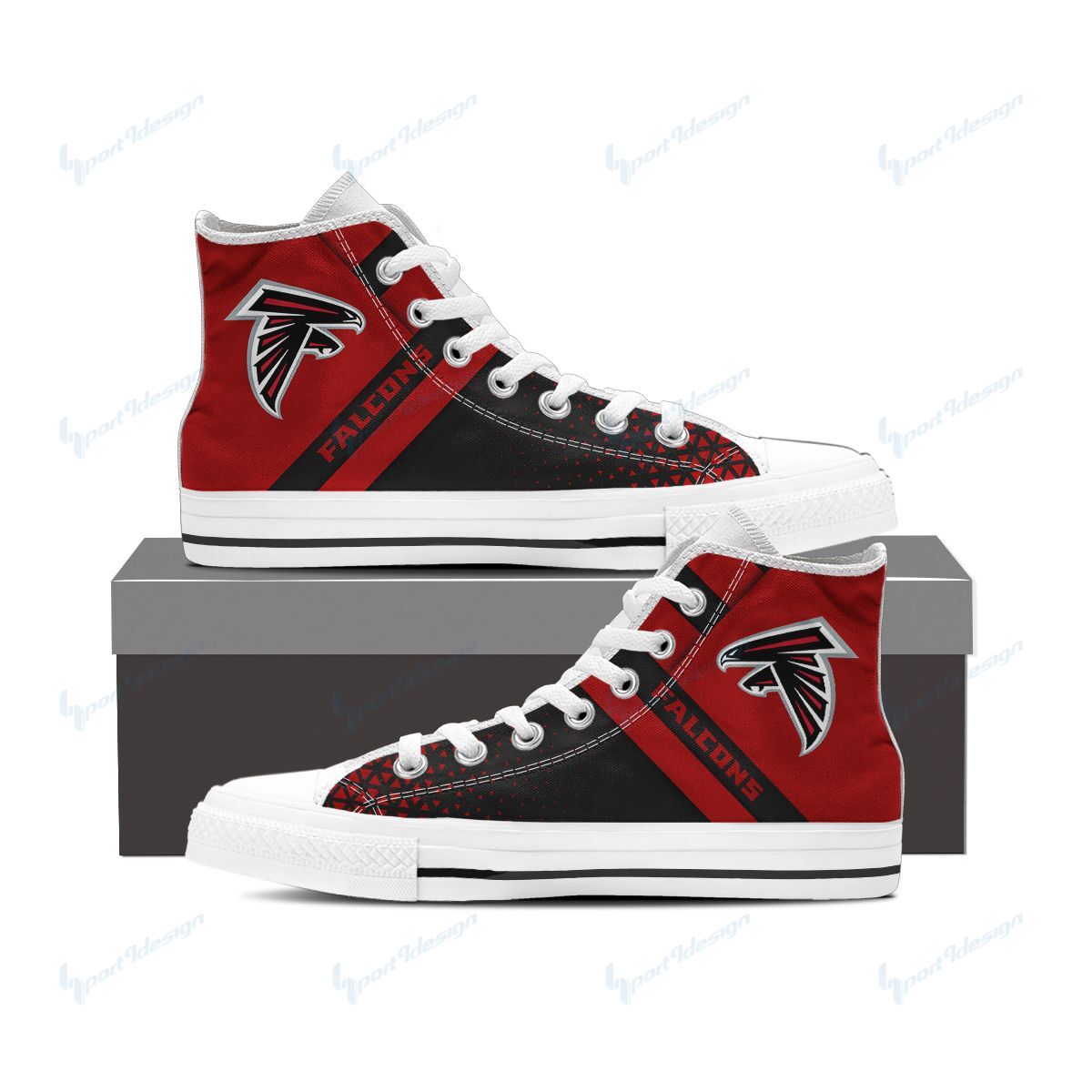 Atlanta Falcons High Top Shoes 019