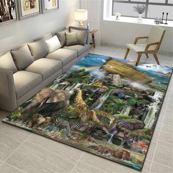 Noah S Ark Area Rug, Living Room Bed &hellip;